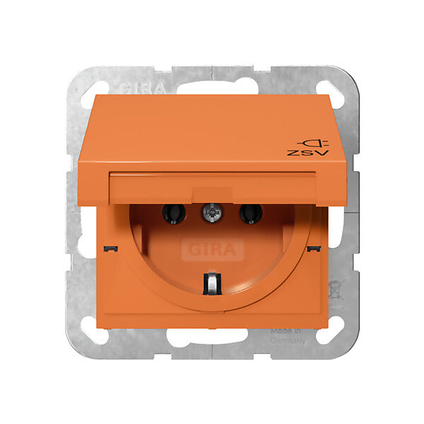 Gira SCHUKO-Steckd. KD ZSV Orange 4454109